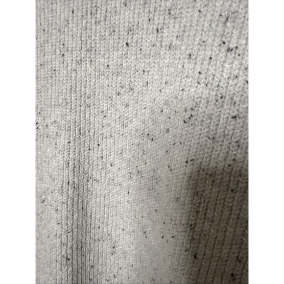 LOFT Size XL Sweater Oversized White Gray Pullover Soft Cotton Blend Long Sleeve - Picture 5 of 11